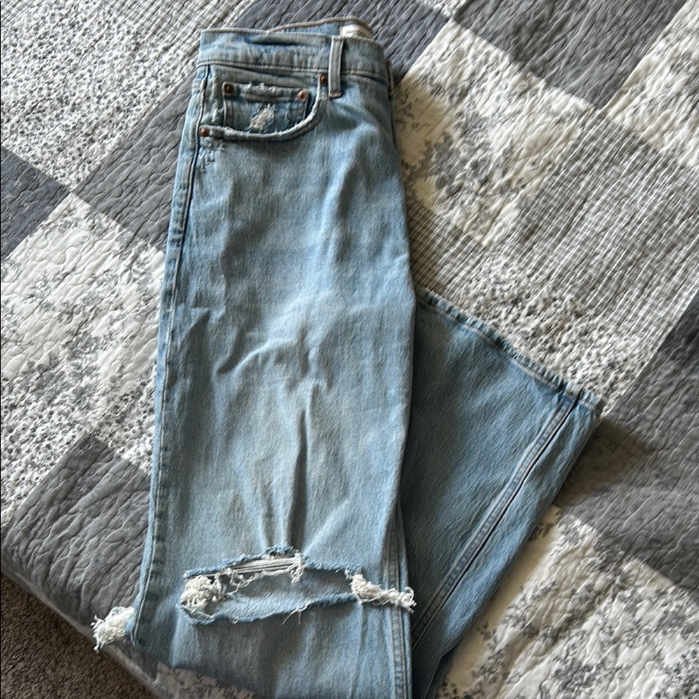 Abercrombie & Fitch High Rise Blue Jeans